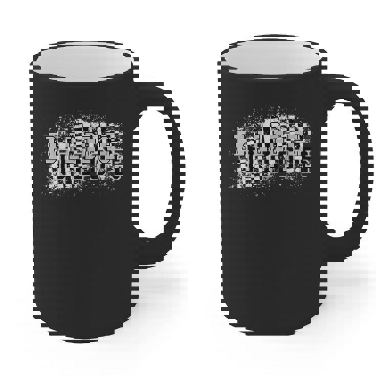 Bulldogs School Spirit Bulldog Pride Checkered Teacher Graphic Print Coffee Mug