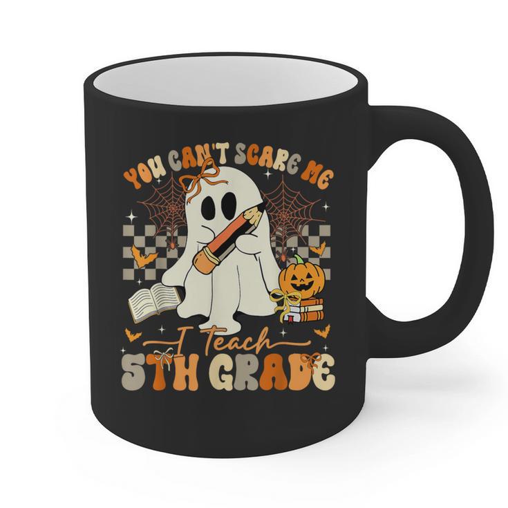 You Can't Scare Me I Teach Fifth Grade Teacher Halloween Graphic Print Coffee Mug