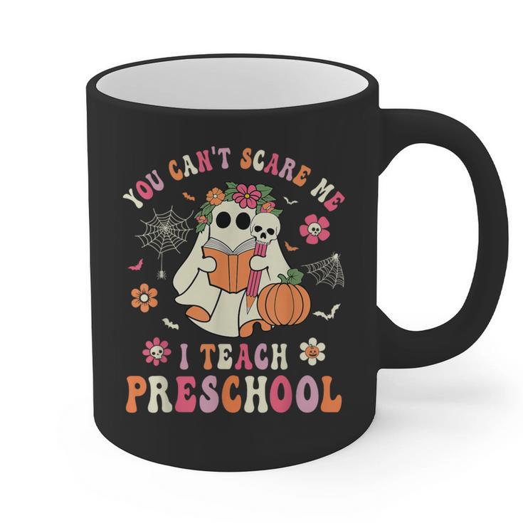 You Can't Scare Me I Teach Preschool Teacher Team Halloween Graphic Print Coffee Mug