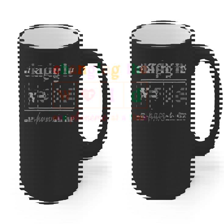 Changing The World One Phoneme At a Time Phonics Teacher Men Women Girls Kids Graphic Print Coffee Mug