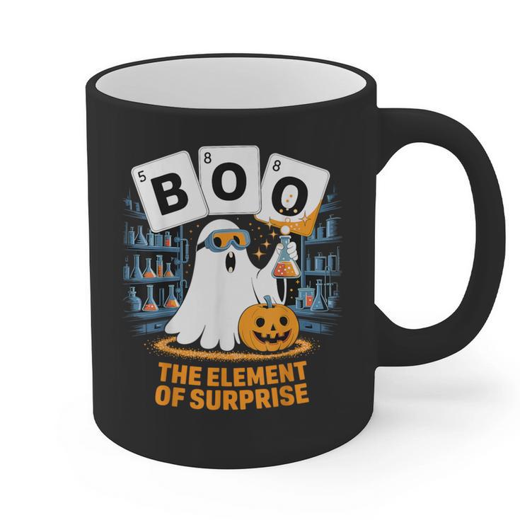 Chemistry Boo Ghost Element Of Surprise Science Teacher Tee Graphic Print Coffee Mug