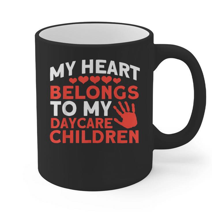 Childcare My Heart Belongs To Children Daycare Teacher Men Women Graphic Print Coffee Mug, trending gift