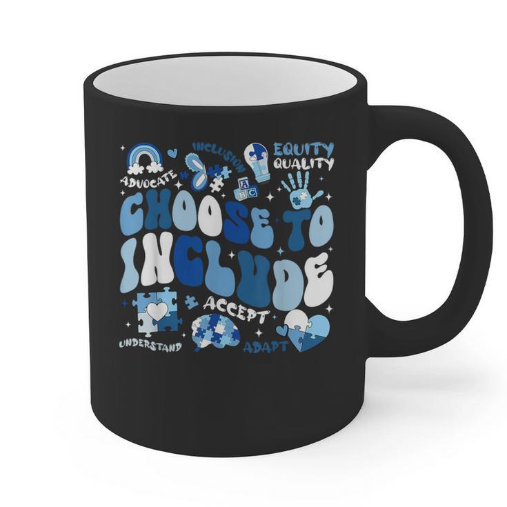 Choose To Include Inclusion Matters Autism Awareness Teacher Graphic Print Coffee Mug