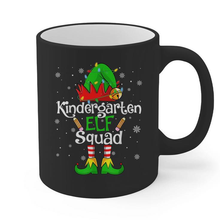 Christmas Kindergarten Elf Squad Teacher Student Graphic Print Coffee Mug