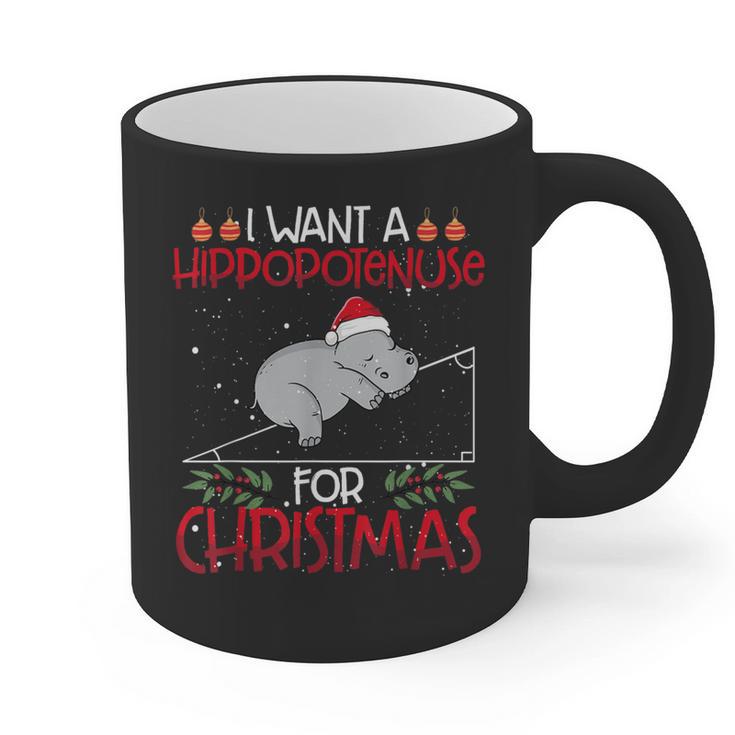 Christmas Math Teacher Hypotenuse Math Hippotenuse Men Women Graphic Print Coffee Mug