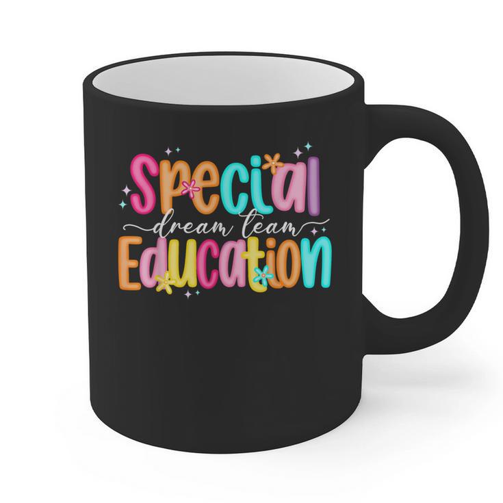Color Special Education Squad Groovy Dream Team SPED Teacher Graphic Print Coffee Mug