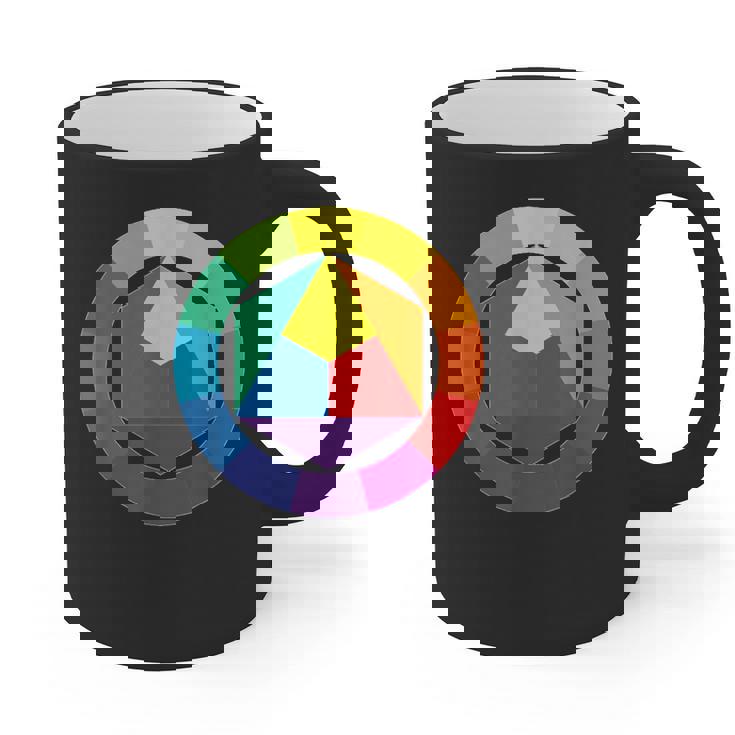 Color Wheel Palette Shirt Artist Painter Art Teacher Tshirt Graphic Print Coffee Mug