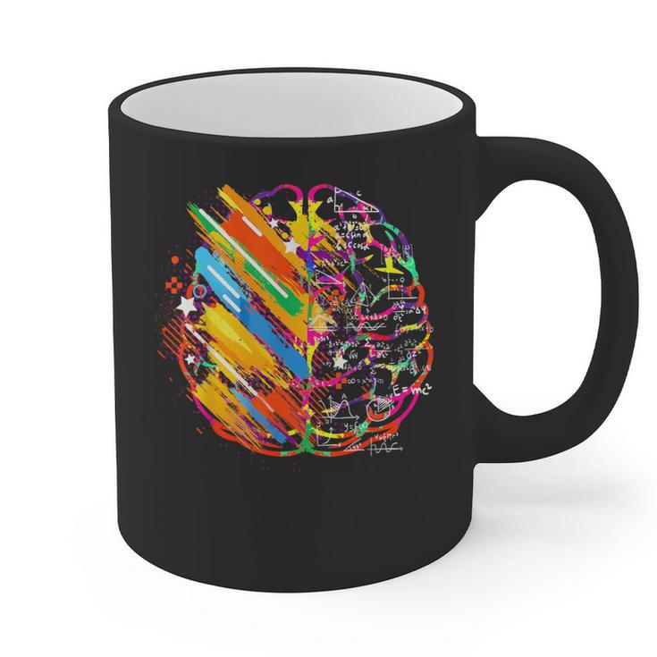 Colorful Brain Art Teacher Artist Painter Student Graphic Print Coffee Mug