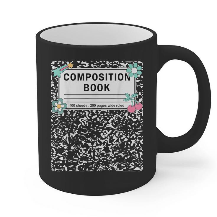 Composition Book Notebook Teachers Matching Group Halloween Graphic Print Coffee Mug