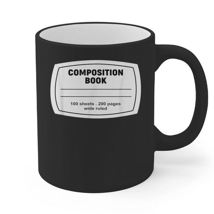 Composition Notebook Halloween Costume Teacher Student Graphic Print Coffee Mug