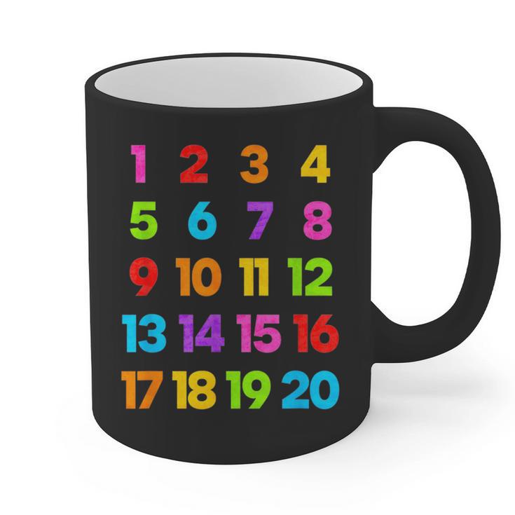Counting 1-10 Learn To Count Number School Kids Teacher Graphic Print Coffee Mug