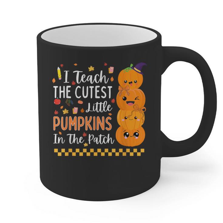 Cute Teacher Halloween For Women Men Teacher Pumpkin Graphic Print Coffee Mug