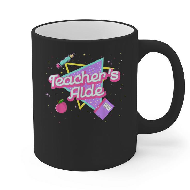 Cute Teacher's Aide Shirt 80's 90's Back To School For Men Women Graphic Print Coffee Mug
