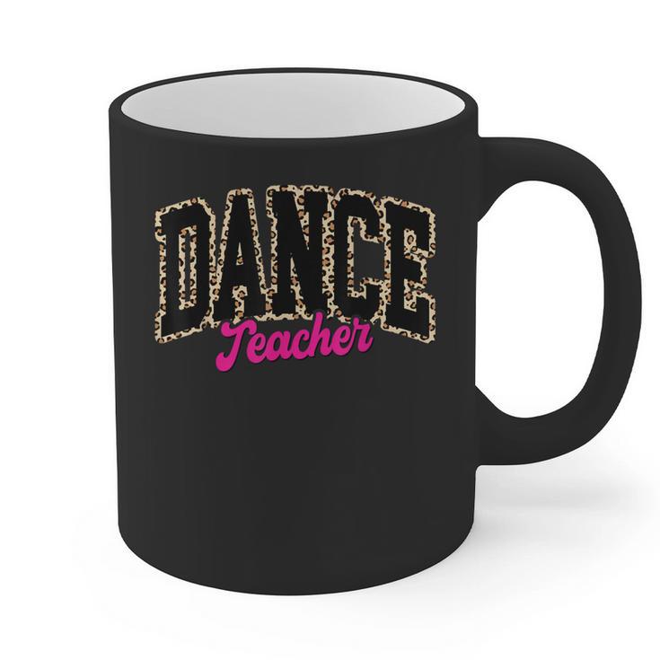 Dance Teacher Leopard Dancing Life Girls Women Dancer Graphic Print Coffee Mug