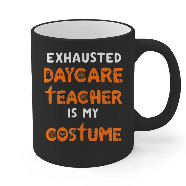 Daycare Teacher Halloween Costume Tired Day Care Shirt Graphic Print Coffee Mug