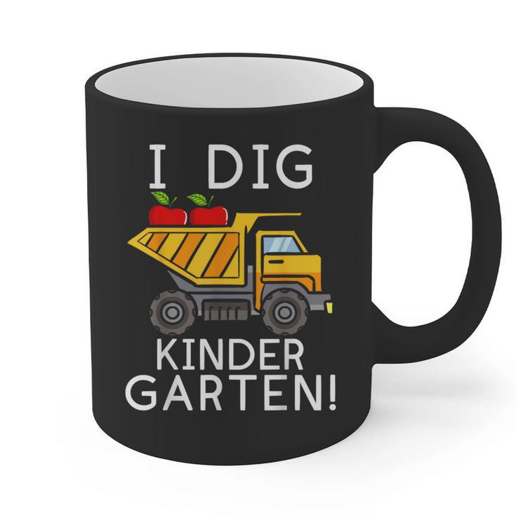 I Dig Kindergarten Student Teacher Construction First Day Graphic Print Coffee Mug