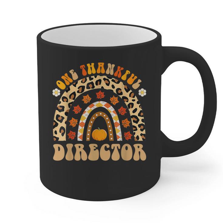 Director One Thankful Fall Teacher Women Life Graphic Print Coffee Mug