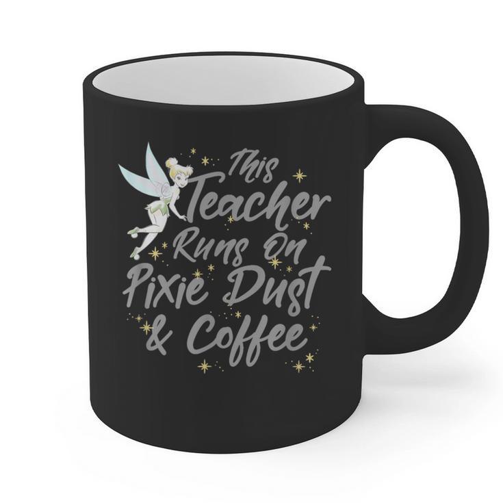 Disney Peter Pan Tinkerbell Teacher Pixie Dust And Coffee Graphic Print Coffee Mug