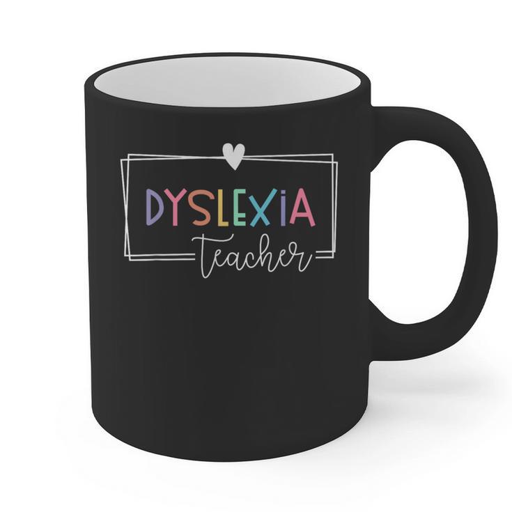 Dyslexia Awareness Therapist Reading Specialist Teacher Graphic Print Coffee Mug