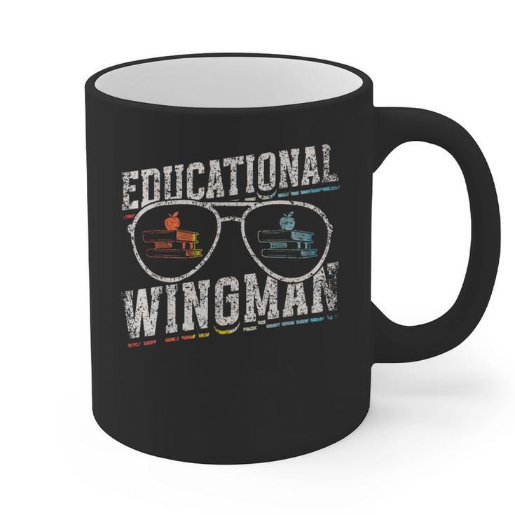 Educational Wingman Assisting Teacher Teaching Assistant Graphic Print Coffee Mug