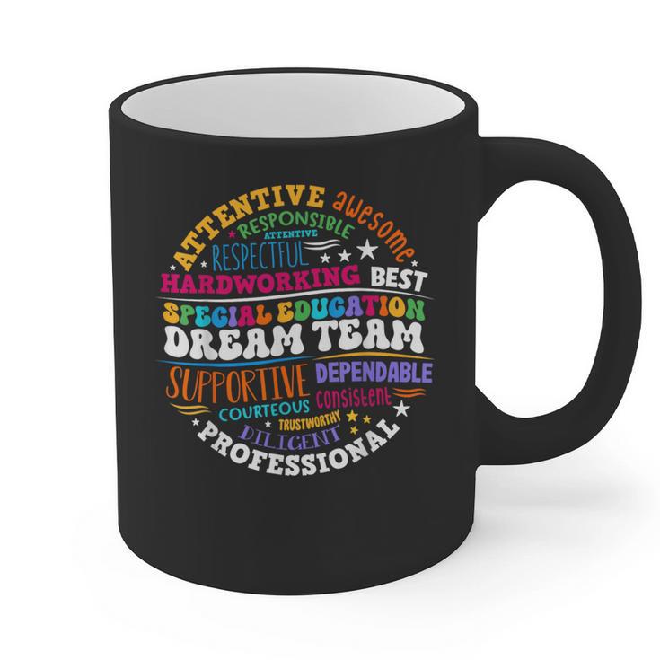 Educators Special Ed Teacher Special Education Dream Team Graphic Print Coffee Mug