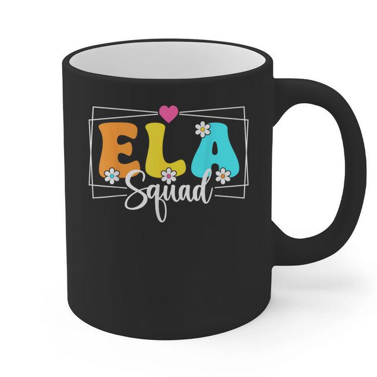 ELA Squad Teacher Back To School English Language Arts Graphic Print Coffee Mug