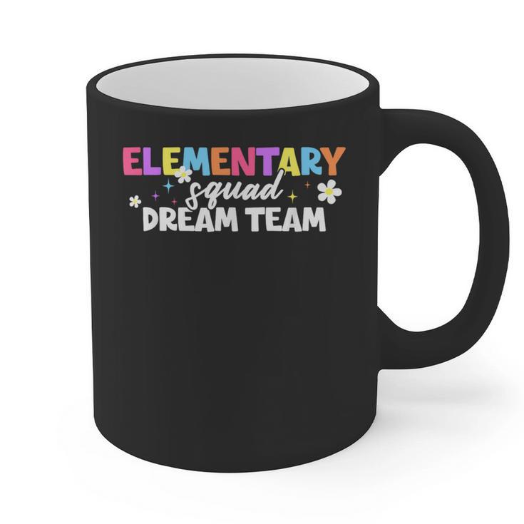 Elementary Squad Dream Team Teacher Student Back To School Graphic Print Coffee Mug
