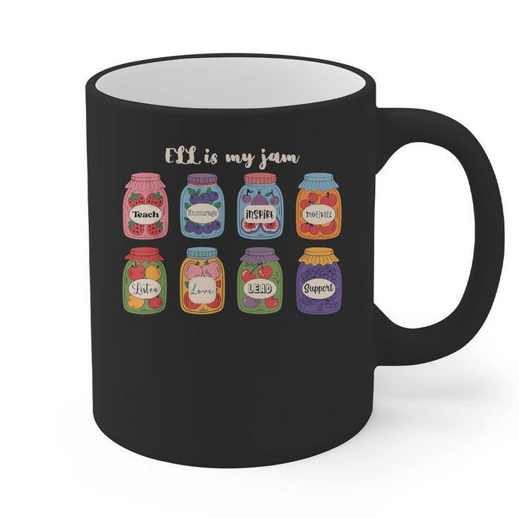 ELL Is My Jam English Language Learner Aide ELL Teacher Graphic Print Coffee Mug