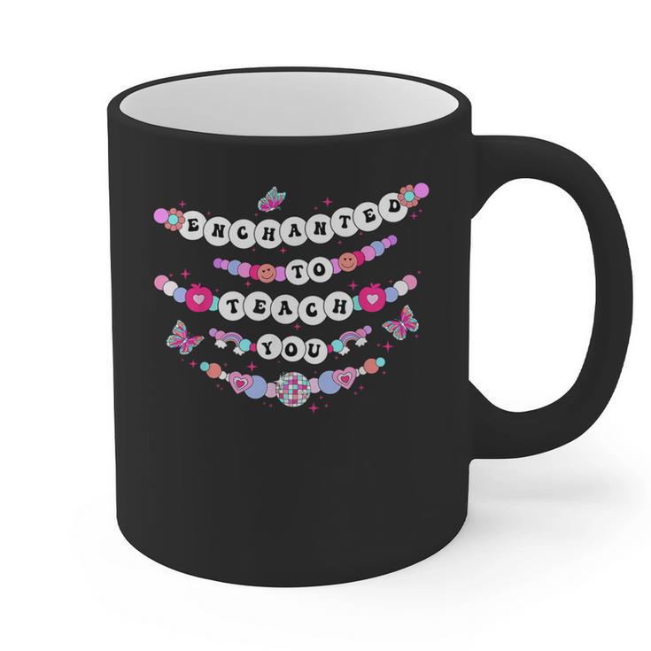 Enchanted To Teach You Bracelet Teacher Back To School Graphic Print Coffee Mug