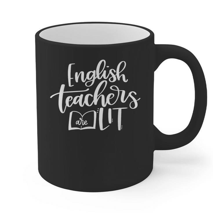 English Teachers Are Lit Teacher Appreciation Graphic Print Coffee Mug