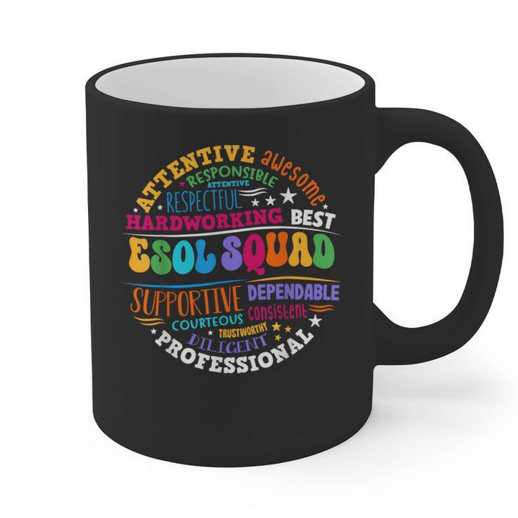 ESOL Squad Teachers And Students Team Back To School Graphic Print Coffee Mug