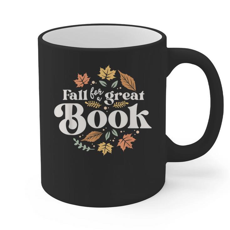 Fall For A Great Book Reading Librarian Autumn Teacher Graphic Print Coffee Mug