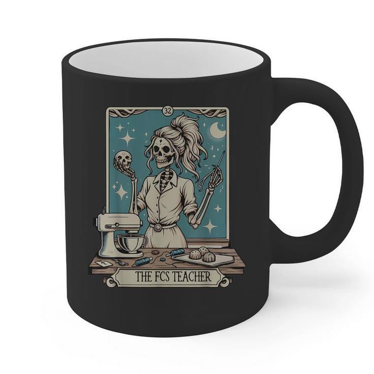 FCS Teacher Skeleton Halloween Family And Consumer Science Graphic Print Coffee Mug