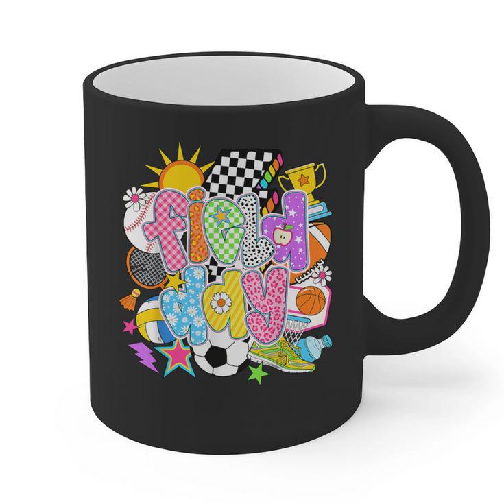 Field Day Fun Day Let The Games Begin Field Trip Teacher Kid Graphic Print Coffee Mug