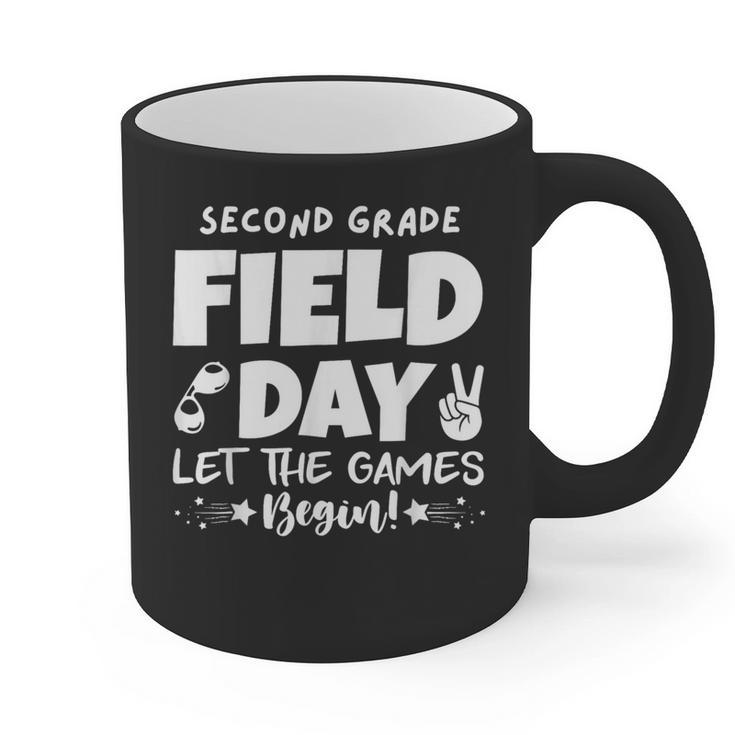Field Day Second 2nd Grade Orange 2025 Boy Girl Teacher Graphic Print Coffee Mug
