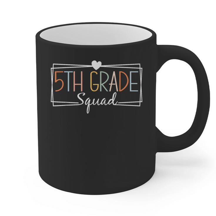 Fifth Grade Squad Teachers Kids 5th Grade Back To School Graphic Print Coffee Mug