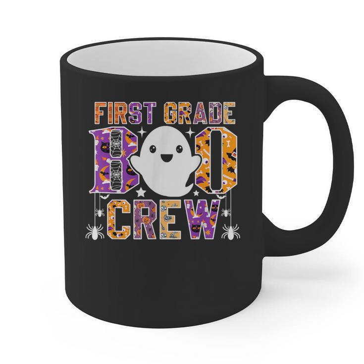 First Grade Boo Crew Teacher Student Halloween Costume Graphic Print Coffee Mug