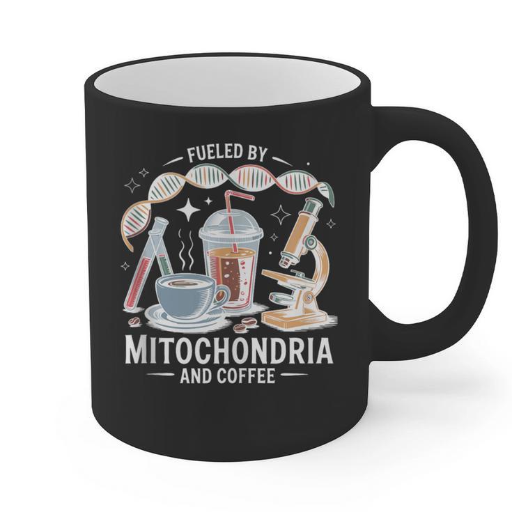 Fueled By Mitochondria Coffee Science Teacher Student Graphic Print Coffee Mug