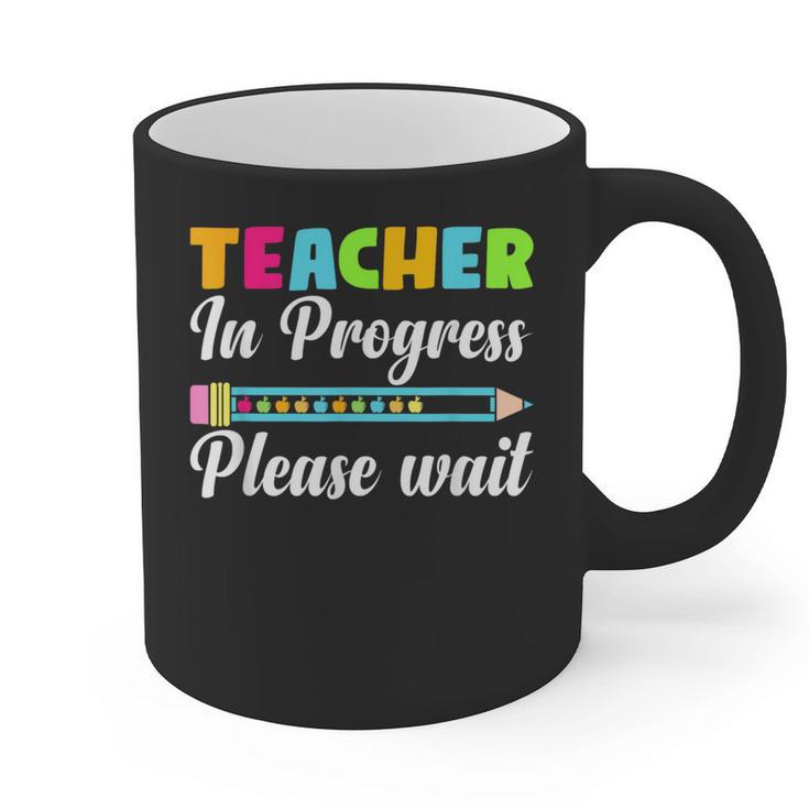 Future Teacher Cool Teacher In Progress Please Wait Graphic Print Coffee Mug