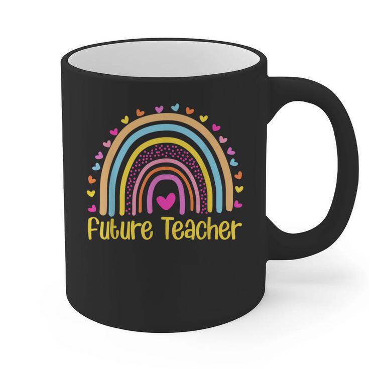 Future Teacher Rainbow Graphic Print Coffee Mug