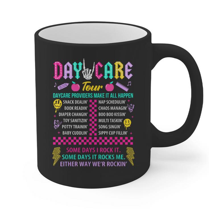 Groovy Day Care Some Days I Rock It Day Care Teacher Life Graphic Print Coffee Mug