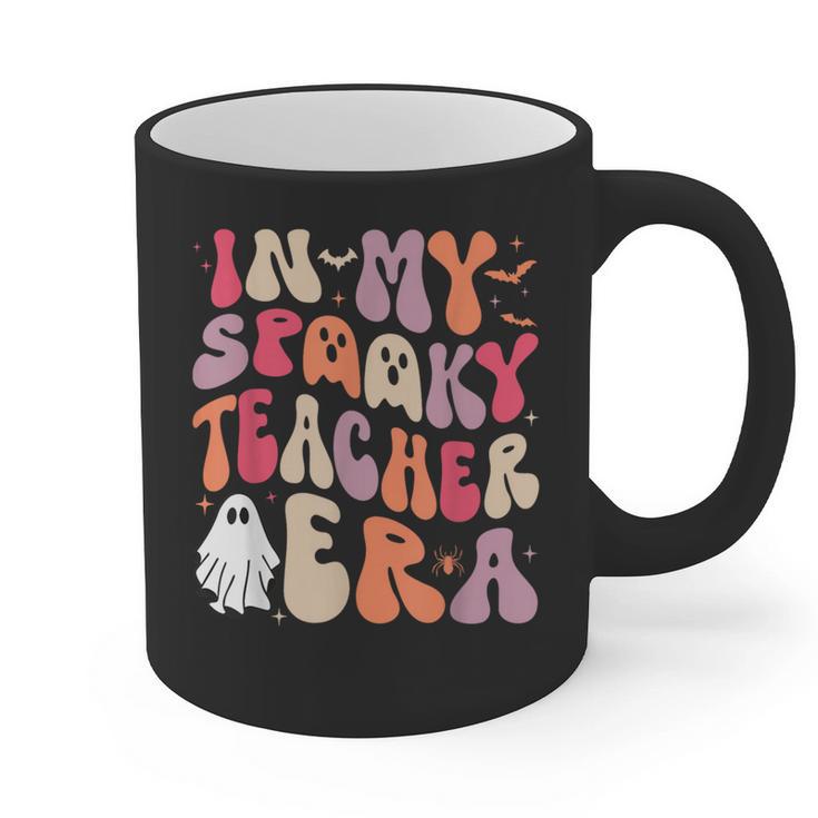 Groovy In My Spooky Teacher Era Halloween Party Boo Graphic Print Coffee Mug
