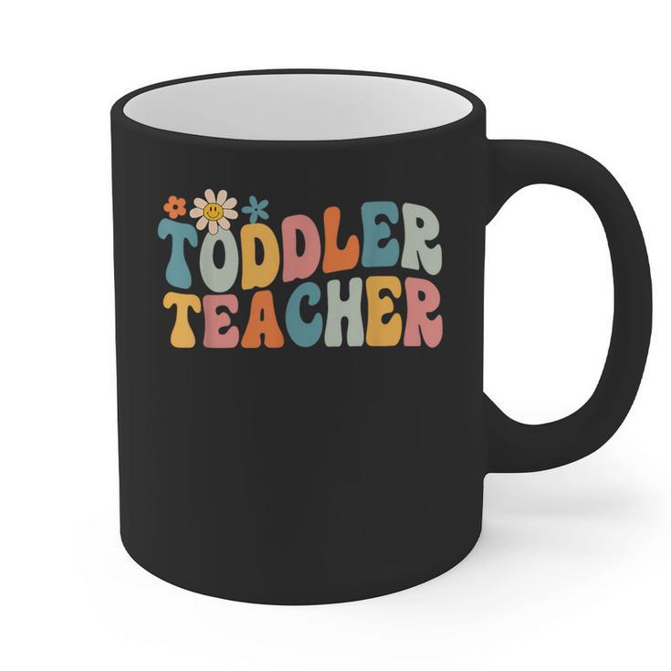 Groovy Toddler Teacher Appreciation Back To School Graphic Print Coffee Mug