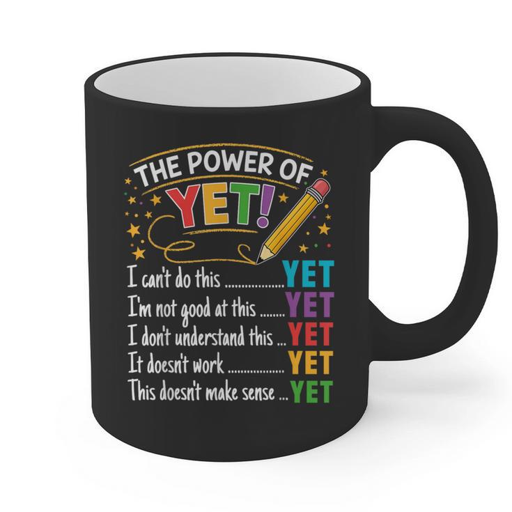 Growth Mindset Teacher Power Of Yet Inspirational Graphic Print Coffee Mug