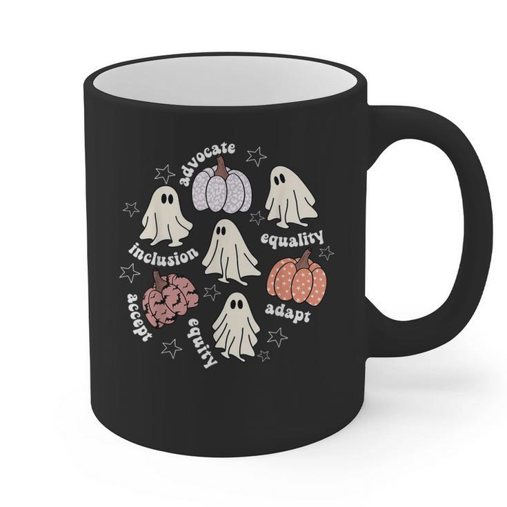 Halloween Advocate Heat Transfers Special Education Teacher Men Women Graphic Print Coffee Mug