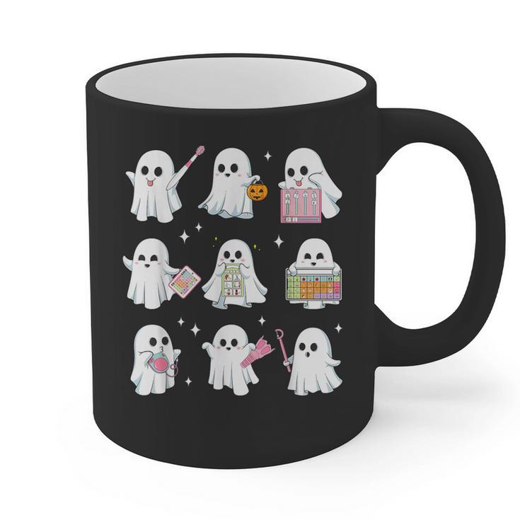 Halloween Ghost Speech Therapy SLP Fall Teacher Tee Graphic Print Coffee Mug