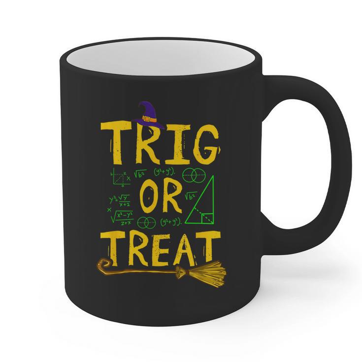 Halloween Math Teacher Trig Or Treat Student School College Graphic Print Coffee Mug