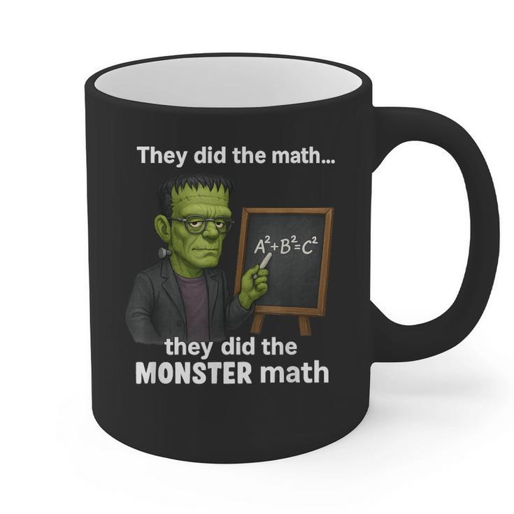 Halloween Monster Math Pun Teacher Humor Graphic Print Coffee Mug