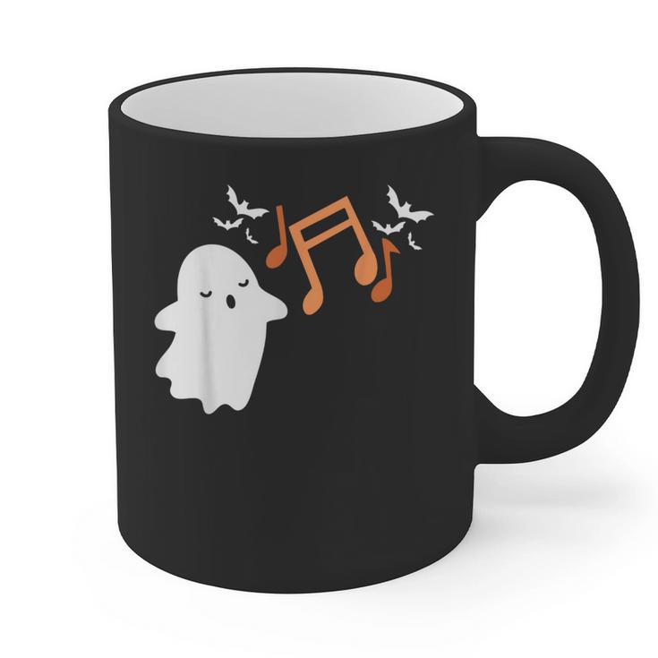 Halloween Music Note Ghost Teacher Fall Musical Instrument Graphic Print Coffee Mug