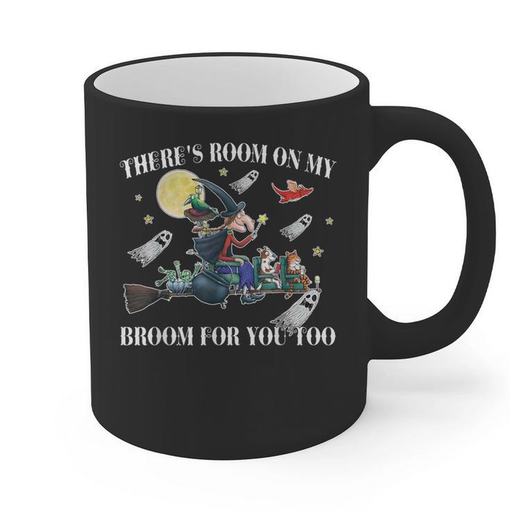 Halloween There's Room On My Broom For You Too Teacher Graphic Print Coffee Mug